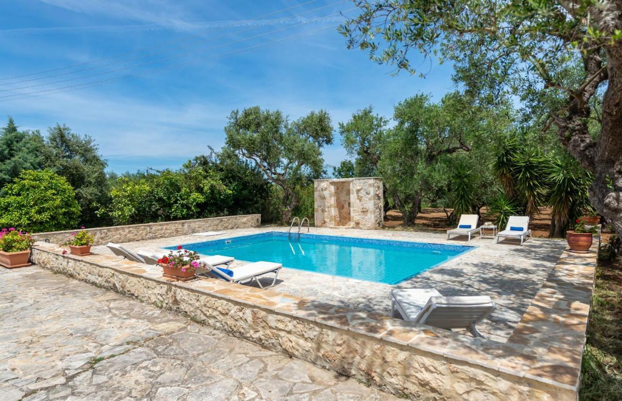 Olivegrove Villa - Nestled In Olive Trees With Private Pool, By Zantewize Tragaki Exterior photo